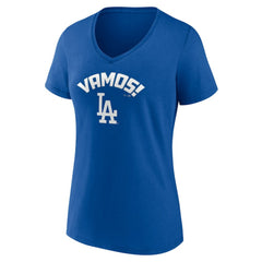 Los Angeles Dodgers Women's Vamos V-Neck T-Shirt Online