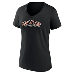 San Francisco Giants Women's Spanish Logo V-Neck T-Shirt Discount