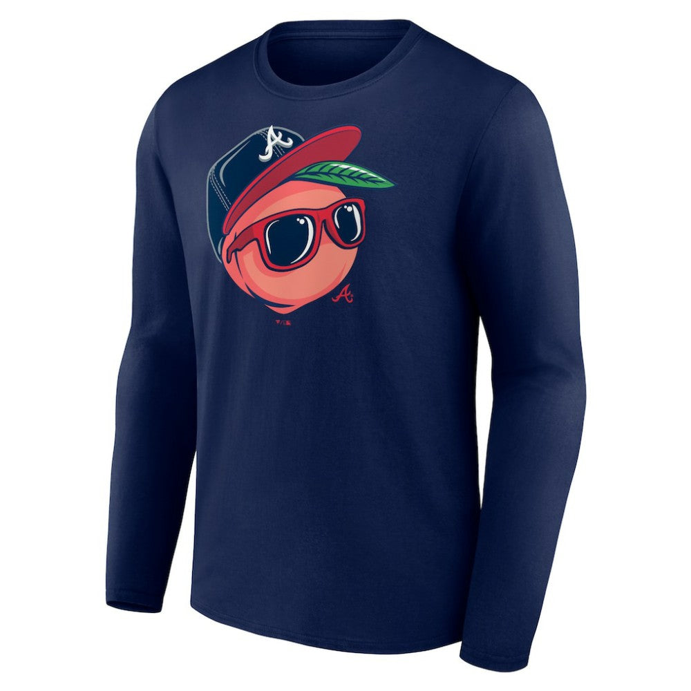 Atlanta Braves Mr. Peach Long Sleeve T-Shirt Online
