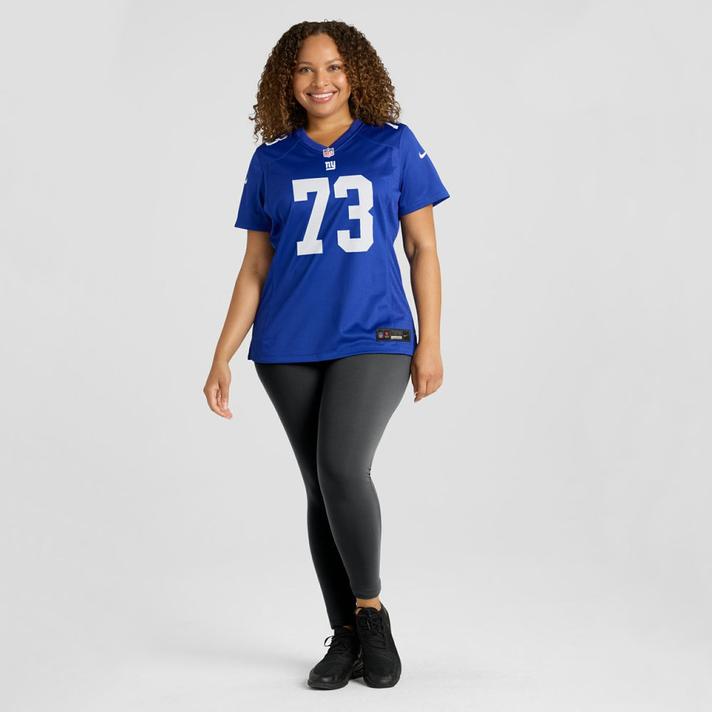 Evan Neal New York Giants Women's Game Player Jersey - Royal - Nike
