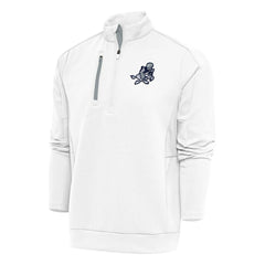Dallas Cowboys Antigua Team Logo Throwback Generation Quarter-Zip Pullover Top - White - NFL