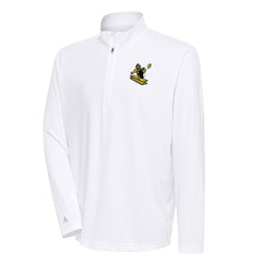 Pittsburgh Steelers Antigua Team Logo Throwback Tribute Quarter-Zip Pullover Top - White - NFL