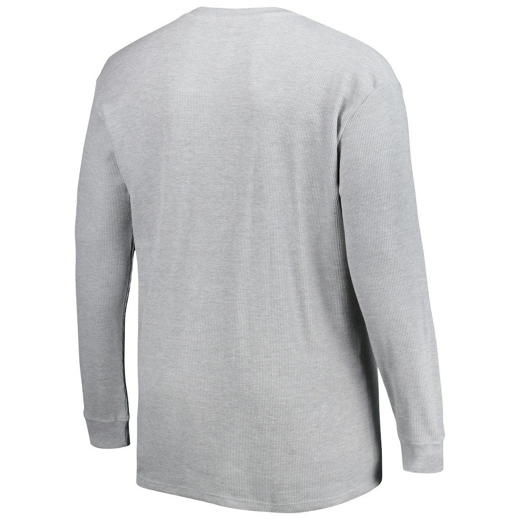 Los Angeles Rams Big & Tall Waffle-Knit Thermal Long Sleeve T-Shirt - Heather Gray - NFL