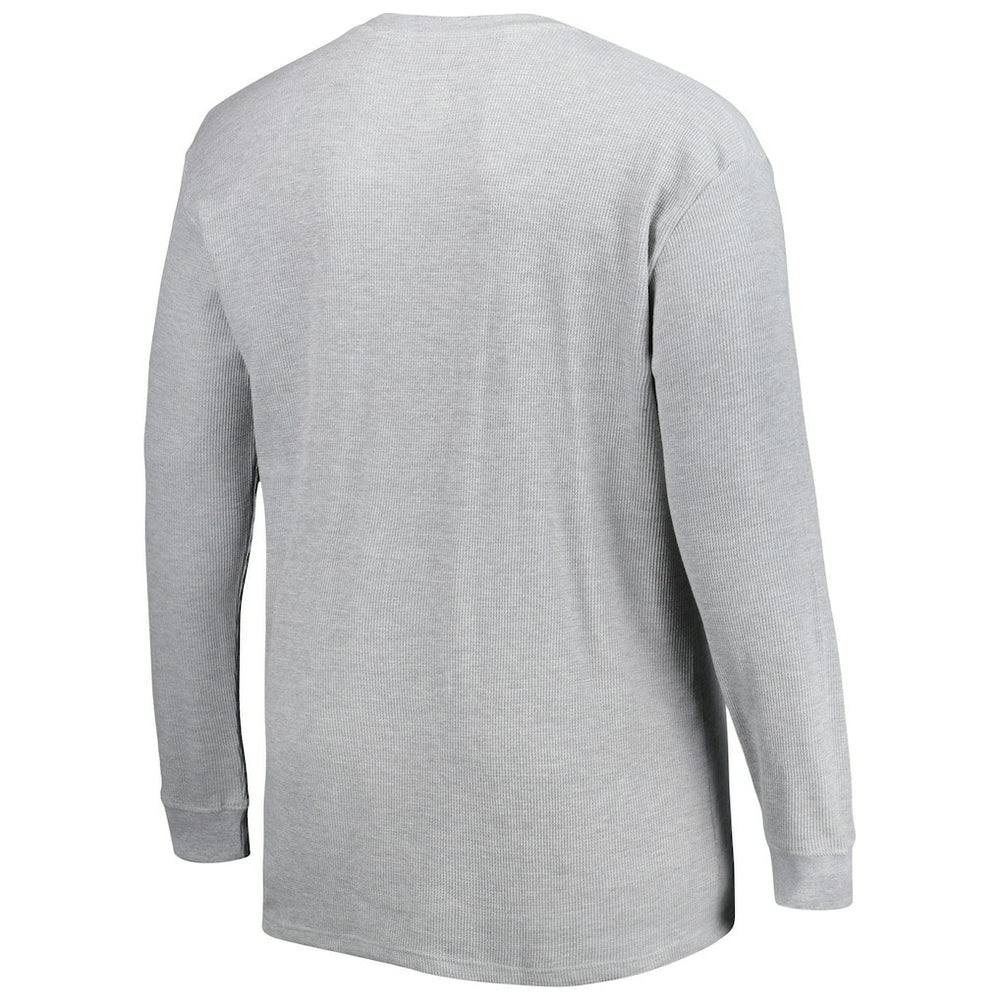 Los Angeles Rams Big & Tall Waffle-Knit Thermal Long Sleeve T-Shirt - Heather Gray - NFL
