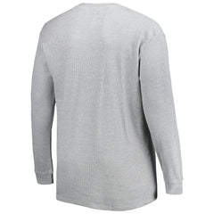 Los Angeles Rams Big & Tall Waffle-Knit Thermal Long Sleeve T-Shirt - Heather Gray - NFL