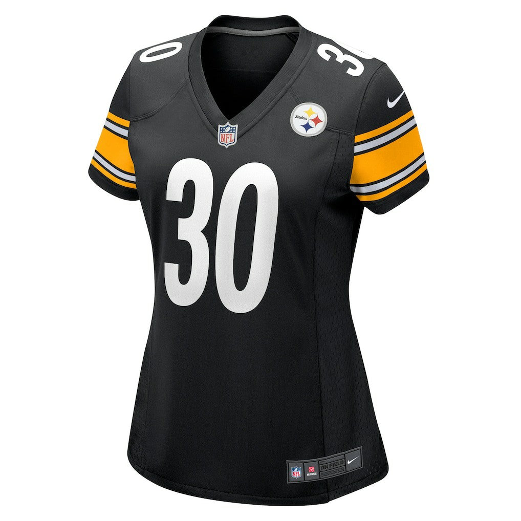 Jaylen Warren Pittsburgh Steelers Women's Game Player Jersey - Black - Nike