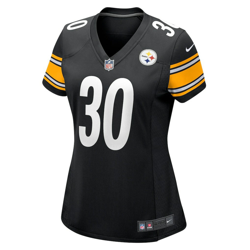 Jaylen Warren Pittsburgh Steelers Women's Game Player Jersey - Black - Nike