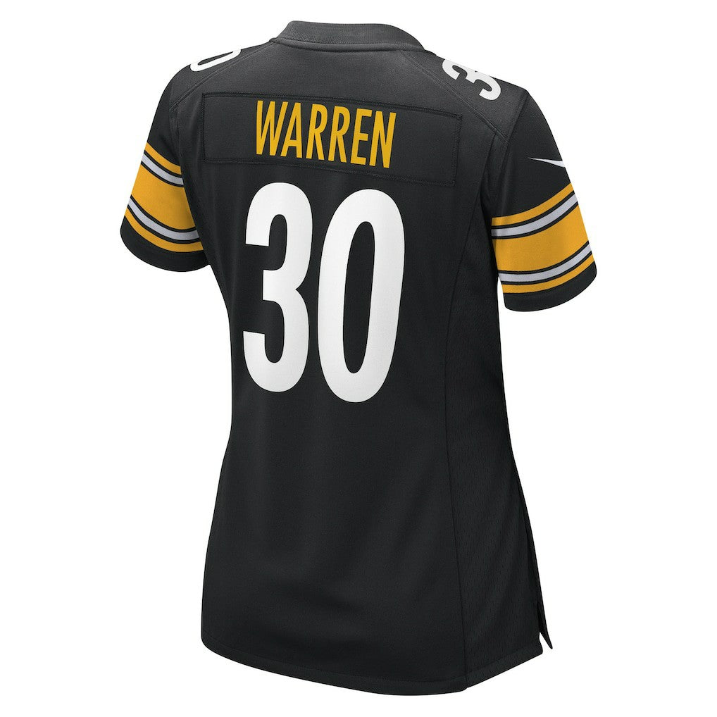 Jaylen Warren Pittsburgh Steelers Women's Game Player Jersey - Black - Nike