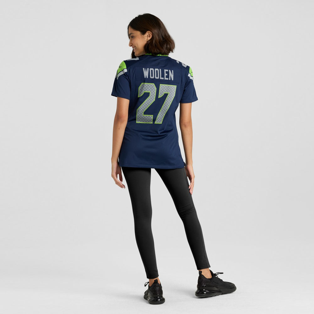 Riq Woolen Seattle Seahawks Women's Team Game Jersey - College Navy - Nike