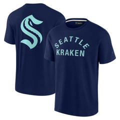 Seattle Kraken Fanatics Unisex Elements Super Soft Short Sleeve T-Shirt - Navy | Fanatics on sale