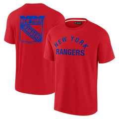 New York Rangers Fanatics Unisex Elements Super Soft Short Sleeve T-Shirt - Red | Fanatics sale