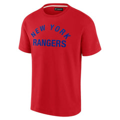 New York Rangers Fanatics Unisex Elements Super Soft Short Sleeve T-Shirt - Red | Fanatics sale