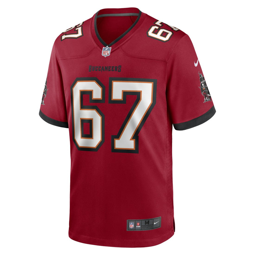Luke Goedeke Tampa Bay Buccaneers Game Player Jersey - Red - Nike