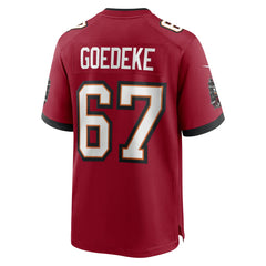 Luke Goedeke Tampa Bay Buccaneers Game Player Jersey - Red - Nike