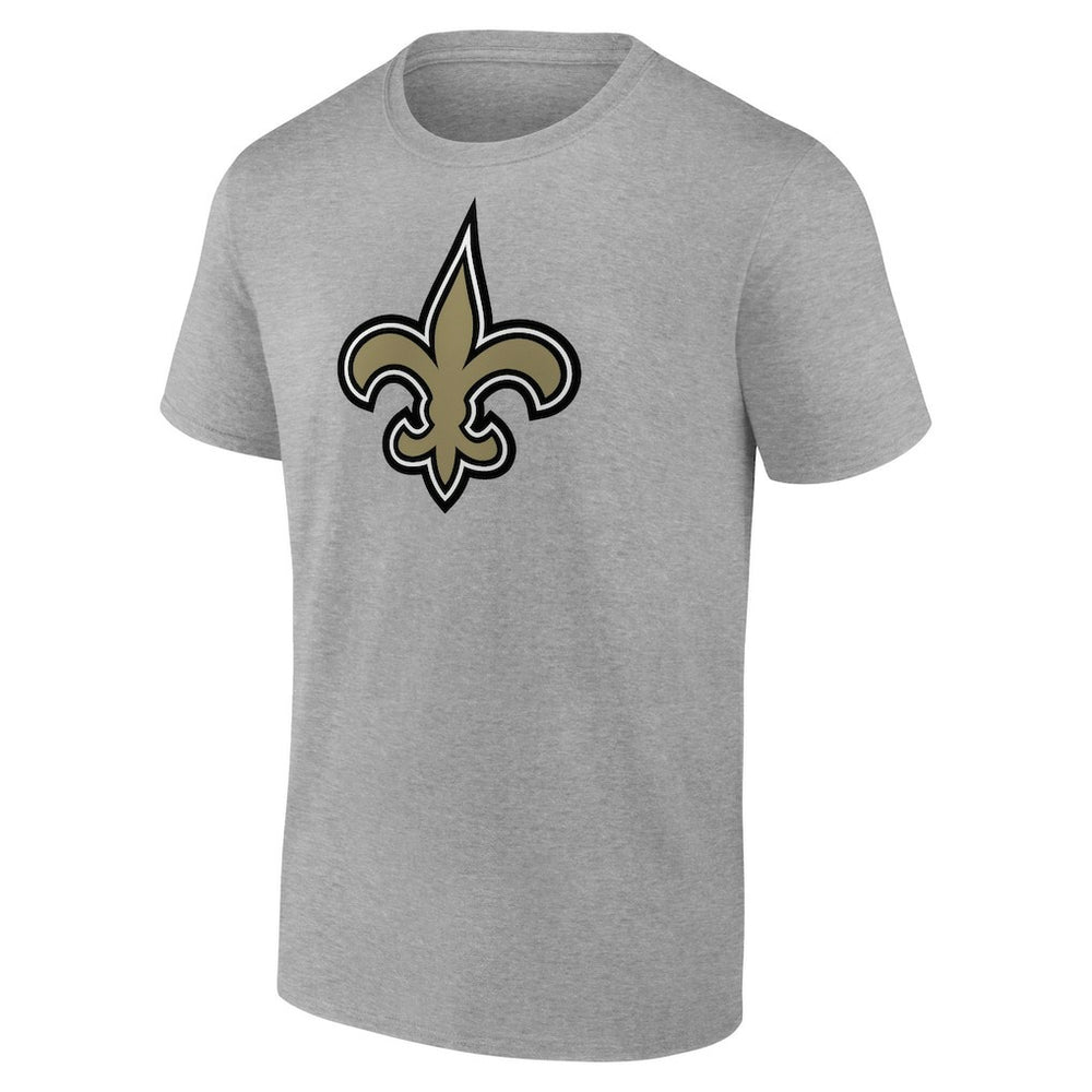 New Orleans Saints Primary Logo T-Shirt - Heather Gray - Fanatics