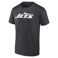 New York Jets Primary Logo T-Shirt - Heather Charcoal - Fanatics