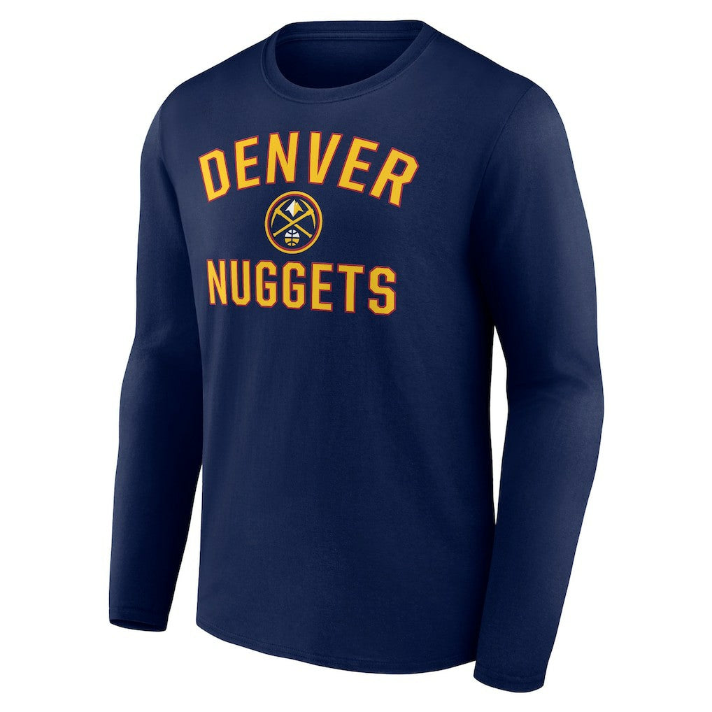 Denver Nuggets Victory Arch Team Long Sleeve T-Shirt Navy