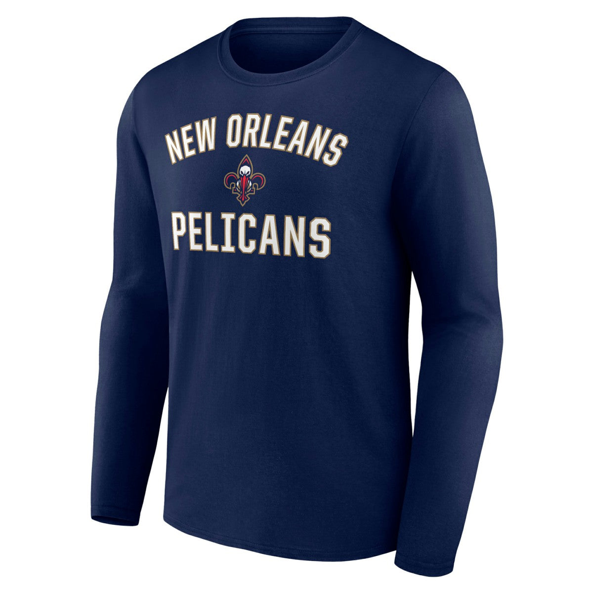 New Orleans Pelicans Victory Arch Team Long Sleeve T-Shirt Navy
