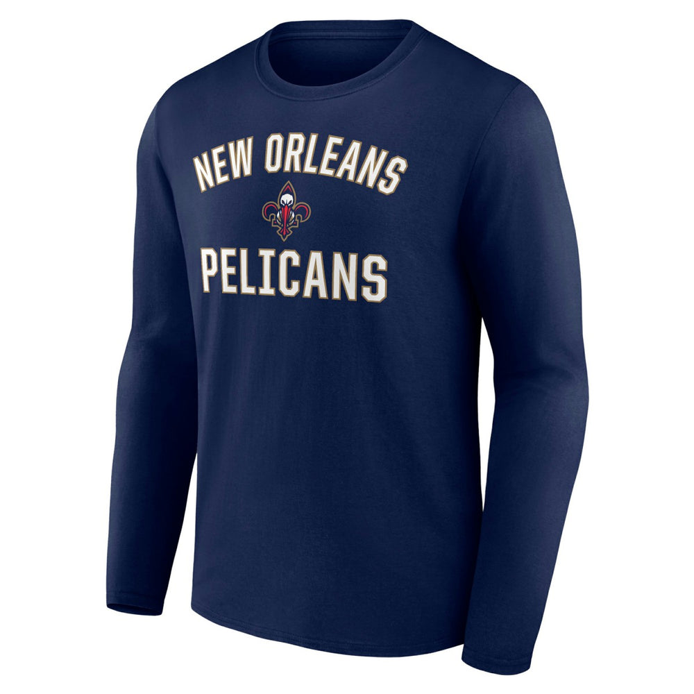 New Orleans Pelicans Victory Arch Team Long Sleeve T-Shirt Navy
