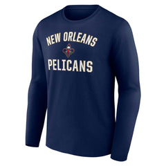 New Orleans Pelicans Victory Arch Team Long Sleeve T-Shirt Navy