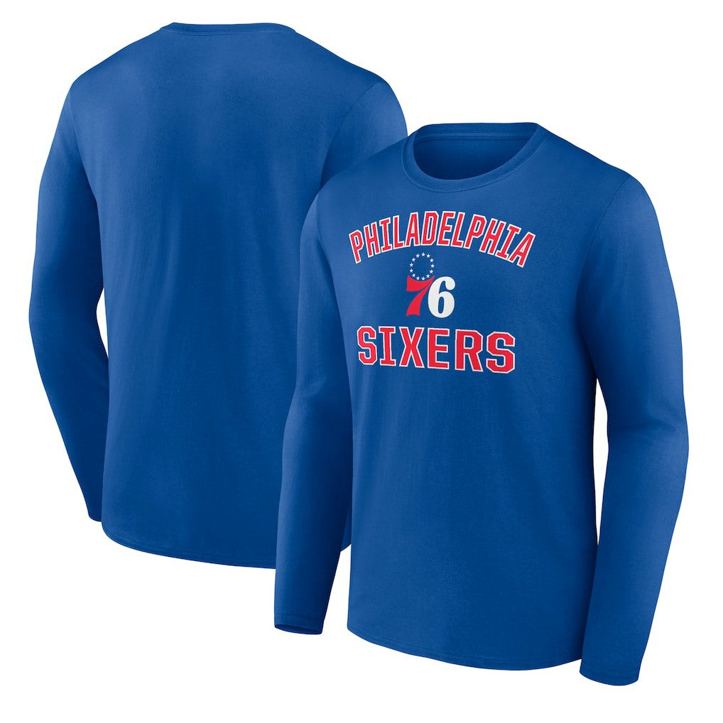 Philadelphia 76ers Victory Arch Team Long Sleeve T-Shirt Royal