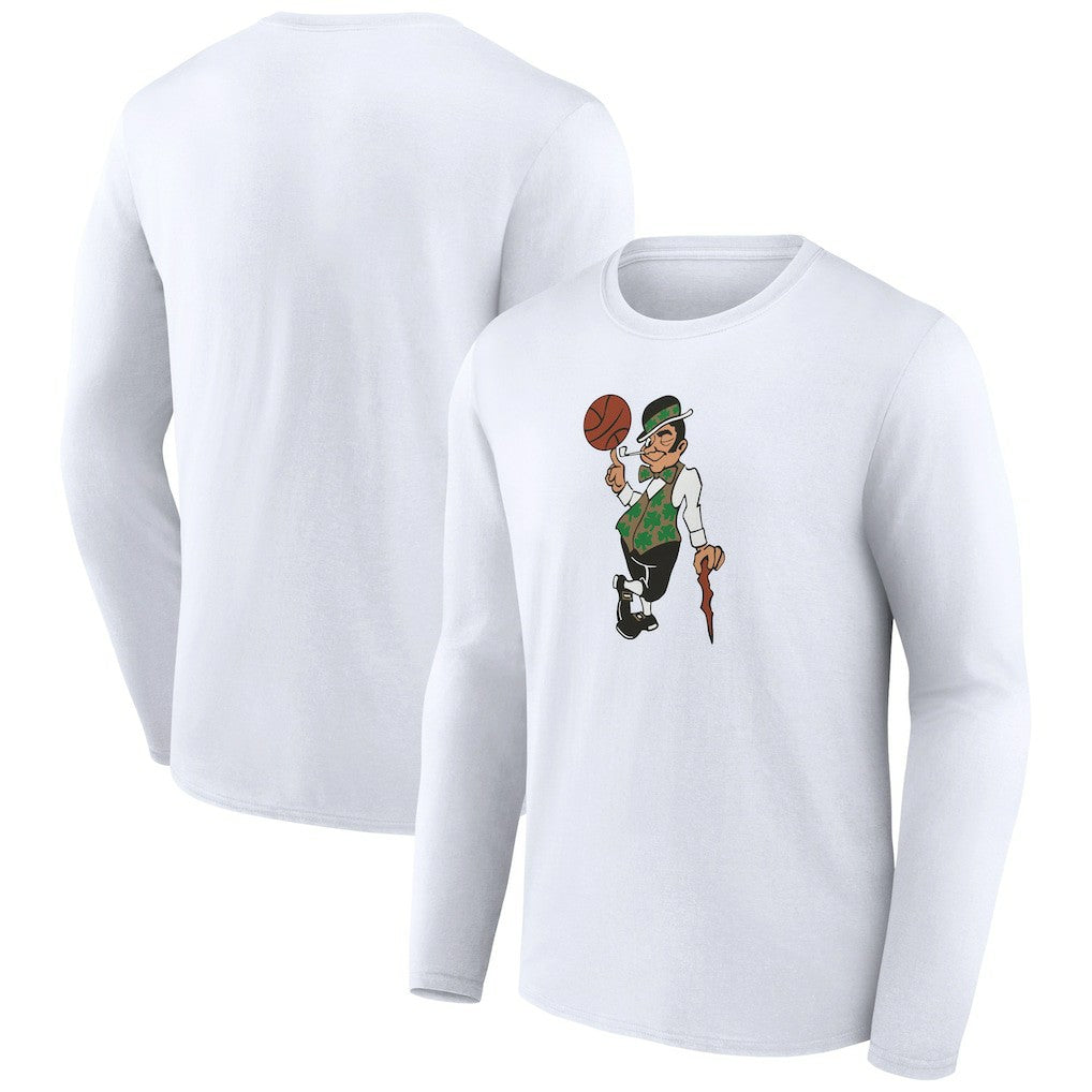 Boston Celtics Alternate Logo Long Sleeve T-Shirt White