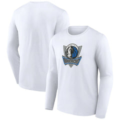 Dallas Mavericks Alternate Logo Long Sleeve T-Shirt White