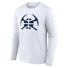 Denver Nuggets Alternate Logo Long Sleeve T-Shirt White