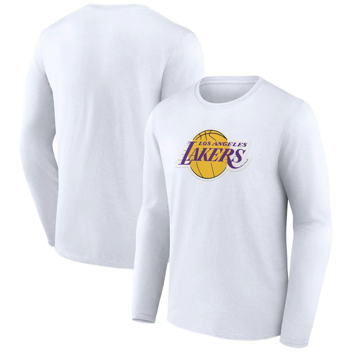 Los Angeles Lakers Alternate Logo Long Sleeve T-Shirt White