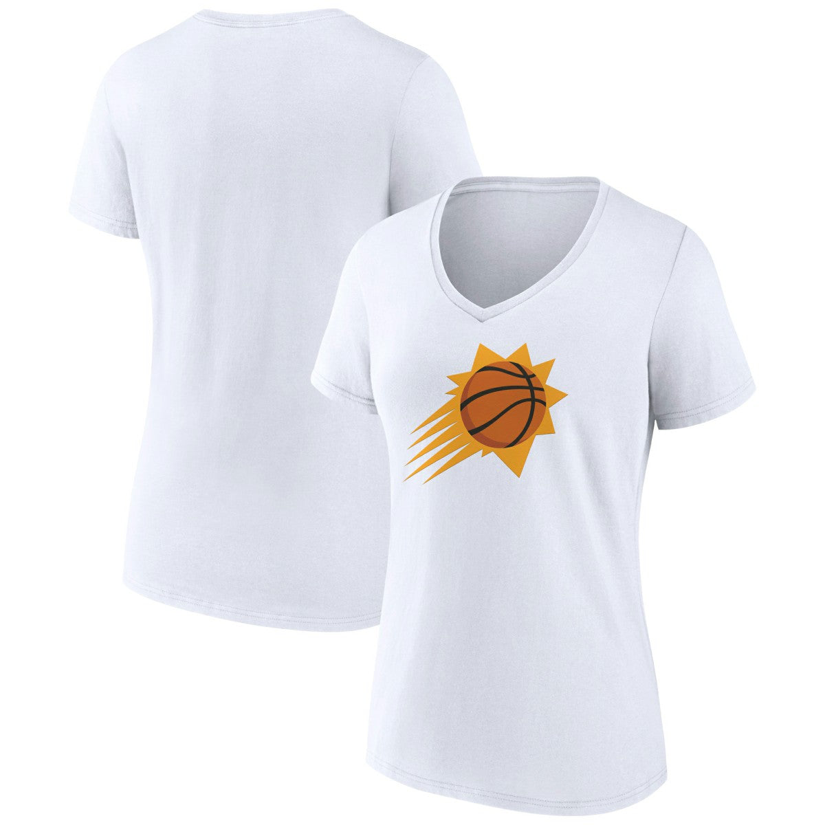 Phoenix Suns Women's Alternate Logo V-Neck T-Shirt White