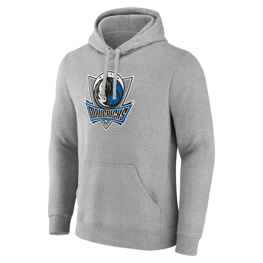Dallas Mavericks Alternate Logo Pullover Hoodie Gray