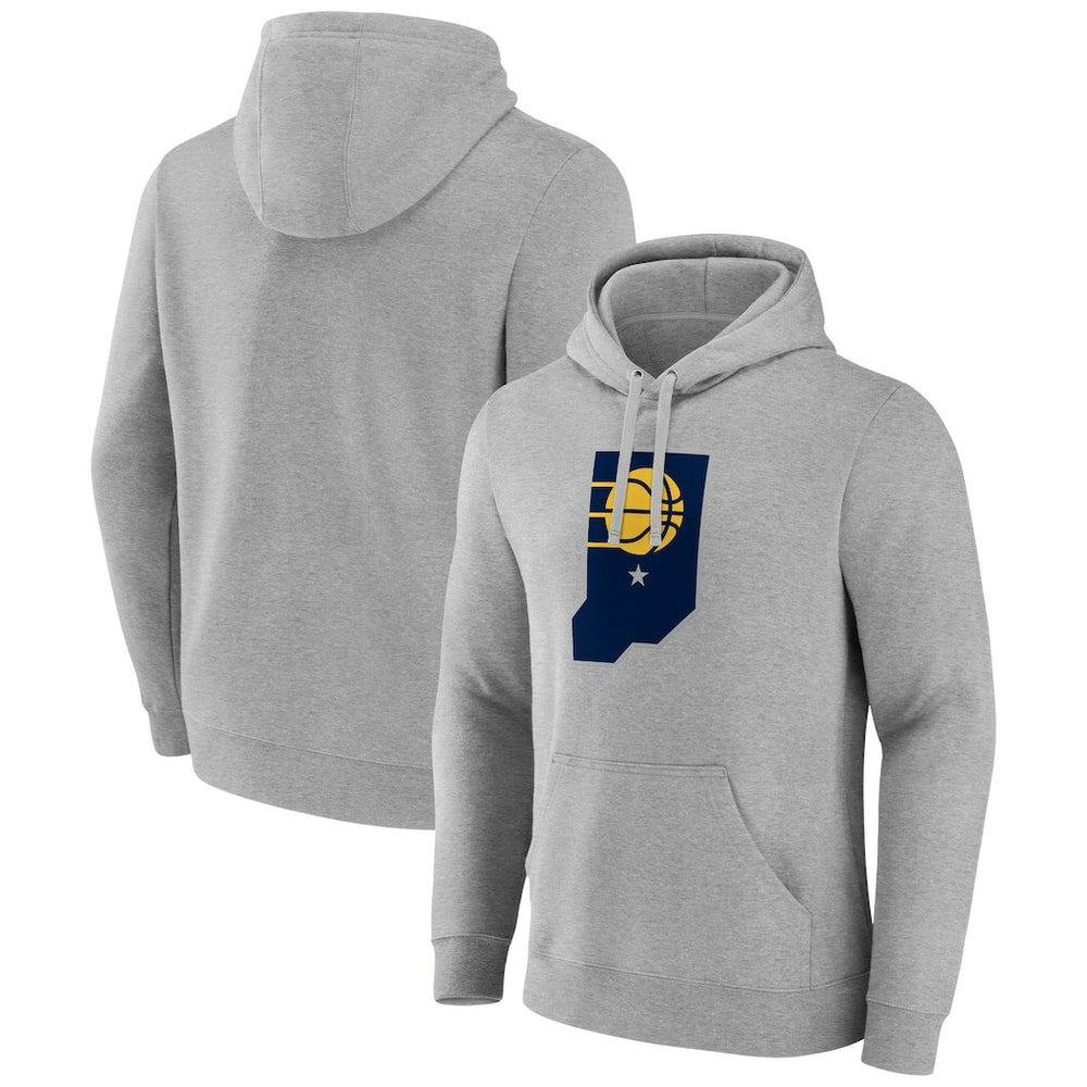 Indiana Pacers Alternate Logo Pullover Hoodie Gray