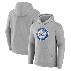 Philadelphia 76ers Alternate Logo Pullover Hoodie Gray