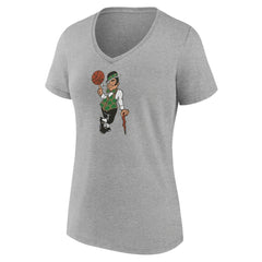 Boston Celtics Women's Alternate Logo V-Neck T-Shirt Gray