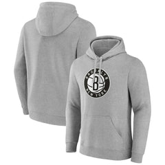 Brooklyn Nets Alternate Logo Pullover Hoodie Gray