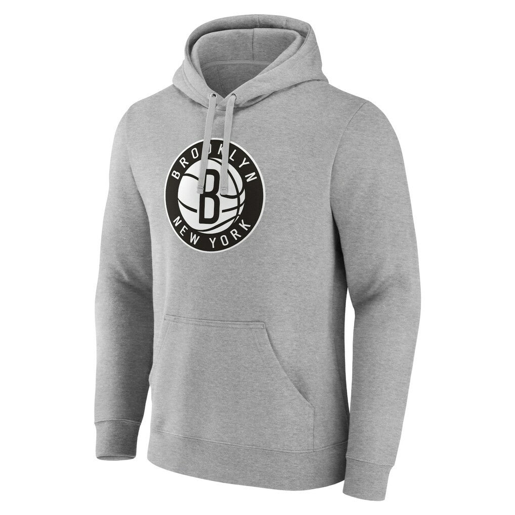 Brooklyn Nets Alternate Logo Pullover Hoodie Gray