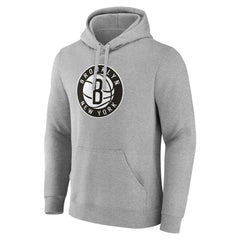 Brooklyn Nets Alternate Logo Pullover Hoodie Gray