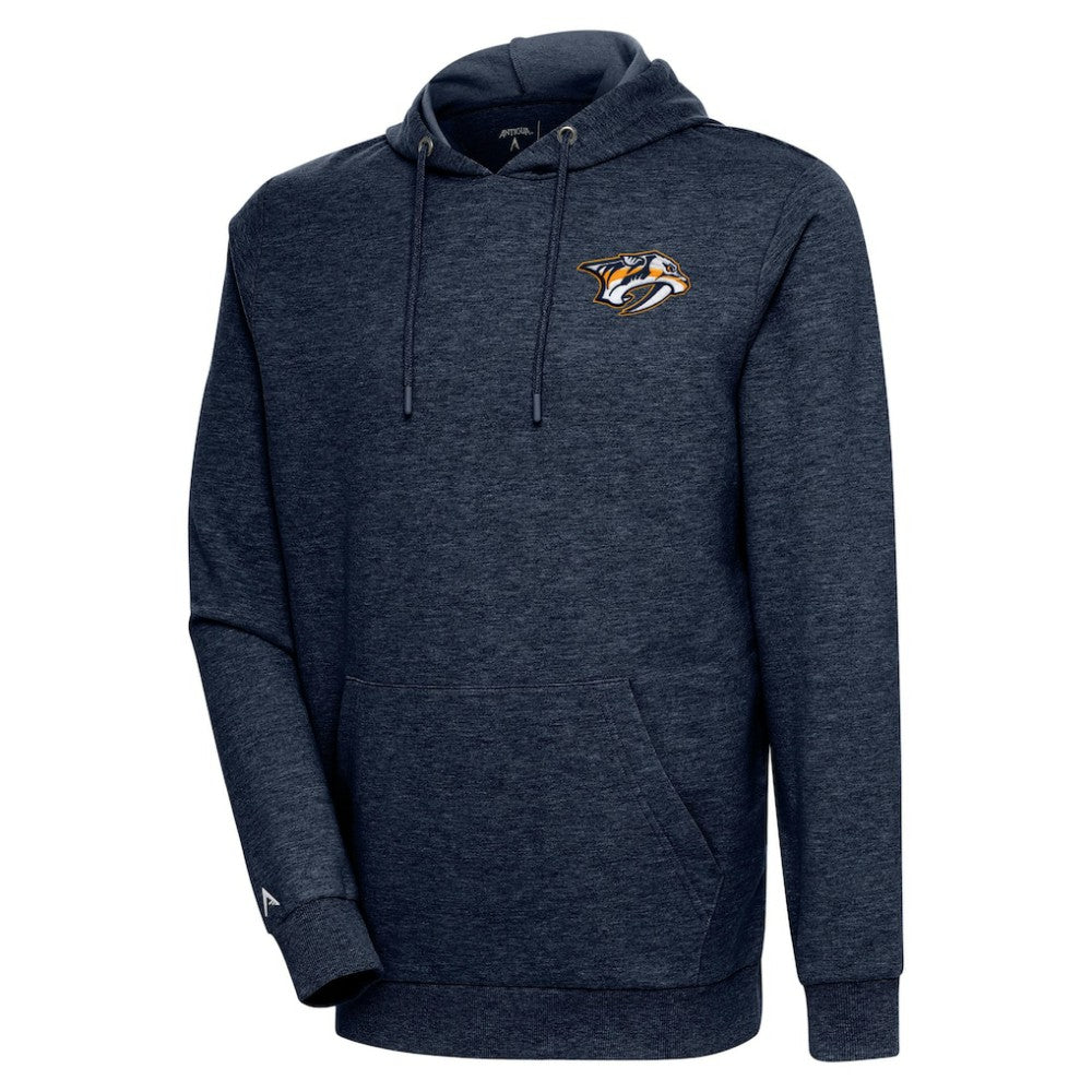 Nashville Predators Antigua Action Chenille Pullover Hoodie - Heather Navy | NHL discount
