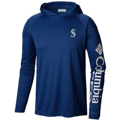 Seattle Mariners Columbia Terminal Tackle Long Sleeve Hoodie T-Shirt Discount