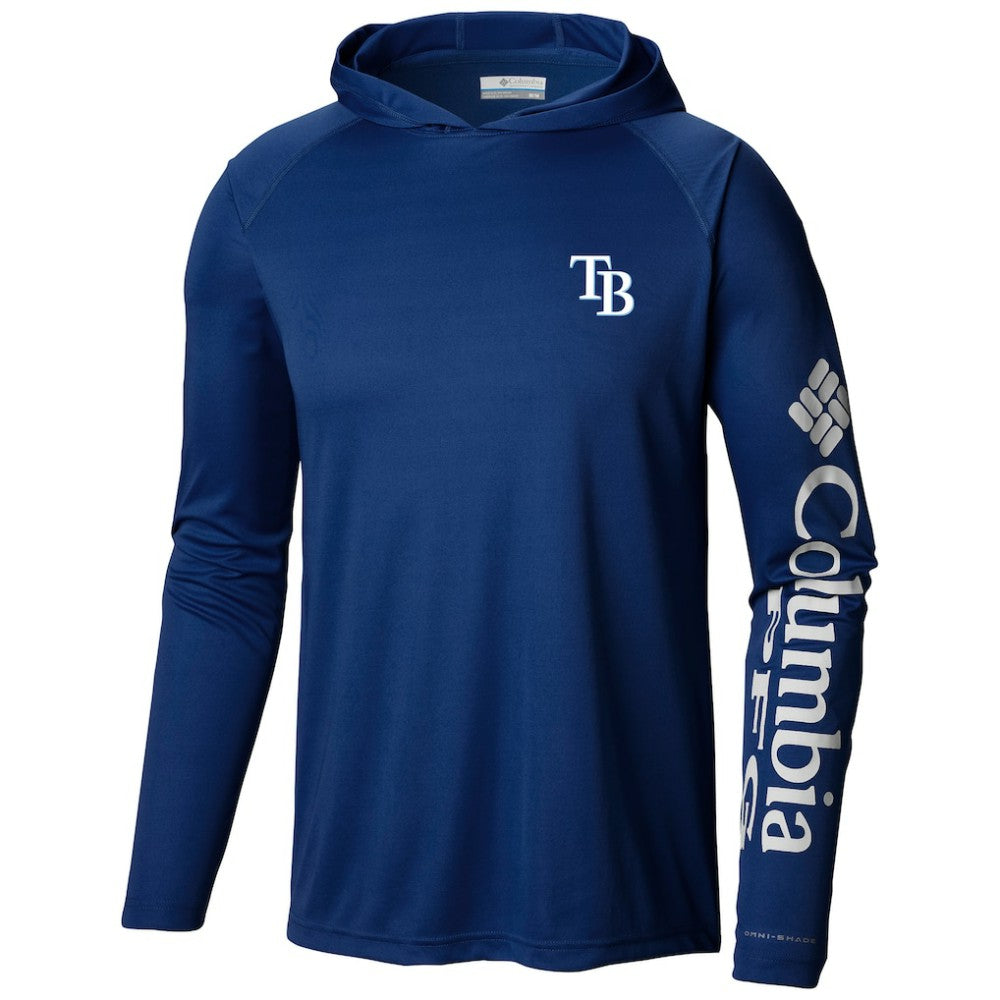 Tampa Bay Rays Columbia Terminal Tackle Long Sleeve Hoodie T-Shirt for sale