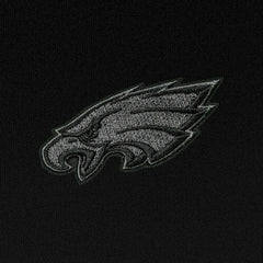 Philadelphia Eagles Antigua Tonal Logo Tribute Quarter-Zip Pullover Top - Black - NFL