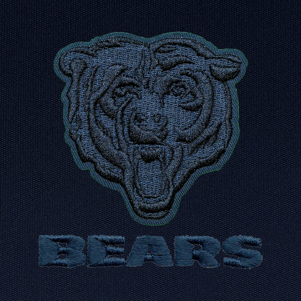 Chicago Bears Antigua Tonal Logo Victory Full-Zip Hoodie - Navy - NFL