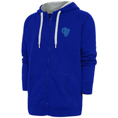Los Angeles Rams Antigua Tonal Logo Victory Full-Zip Hoodie - Royal - NFL