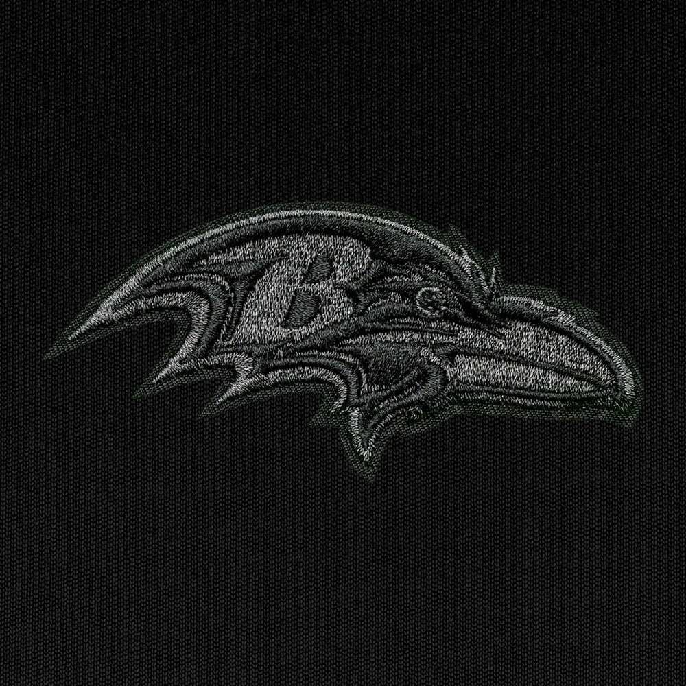 Baltimore Ravens Antigua Tonal Logo Victory Pullover Hoodie - Black - NFL
