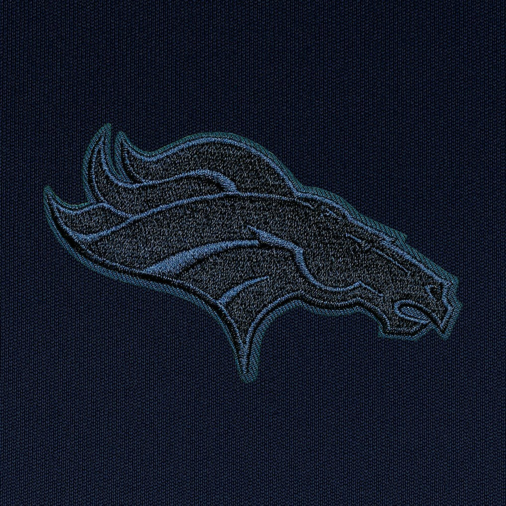 Denver Broncos Antigua Tonal Logo Victory Pullover Hoodie - Navy - NFL