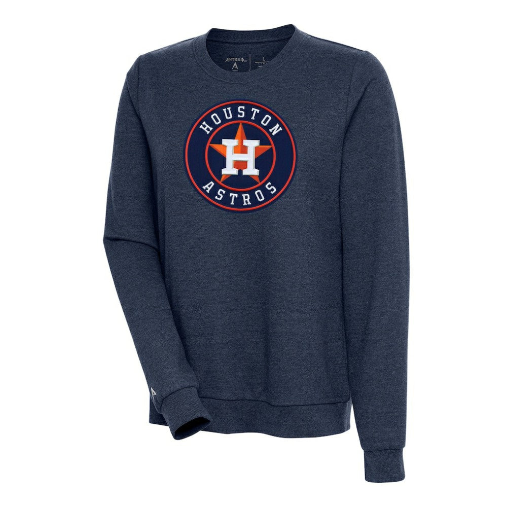 Houston Astros Antigua Women's Action Crewneck Pullover Sweatshirt Online