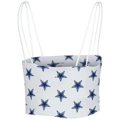 Dallas Cowboys Women's Countess Allover Print Sleeveless Cami Tank Top - White - NFL