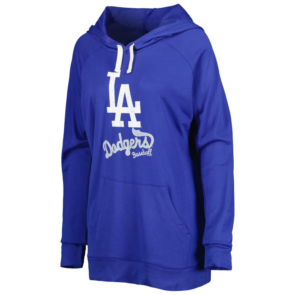 Los Angeles Dodgers Touch Women's Pre-Game Raglan Pullover Hoodie Discount