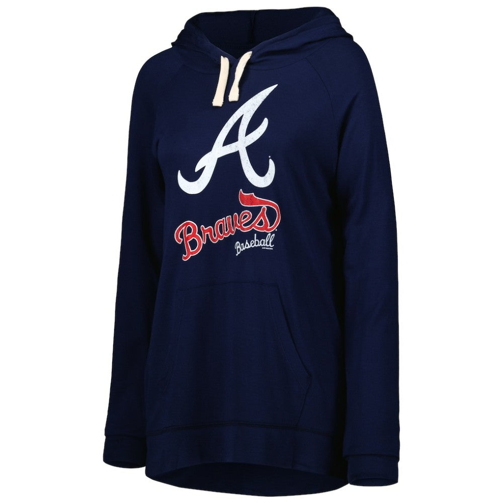 Atlanta Braves Touch Women's Pre-Game Raglan Pullover Hoodie Outlet