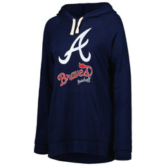 Atlanta Braves Touch Women's Pre-Game Raglan Pullover Hoodie Outlet
